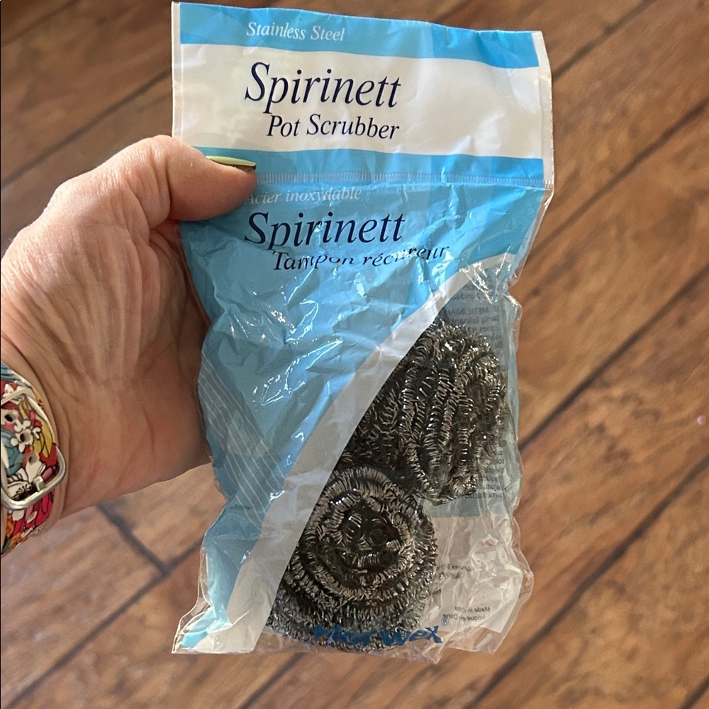 Norwex Spirinett pot scrubbers durable cleaning tools for tough messes